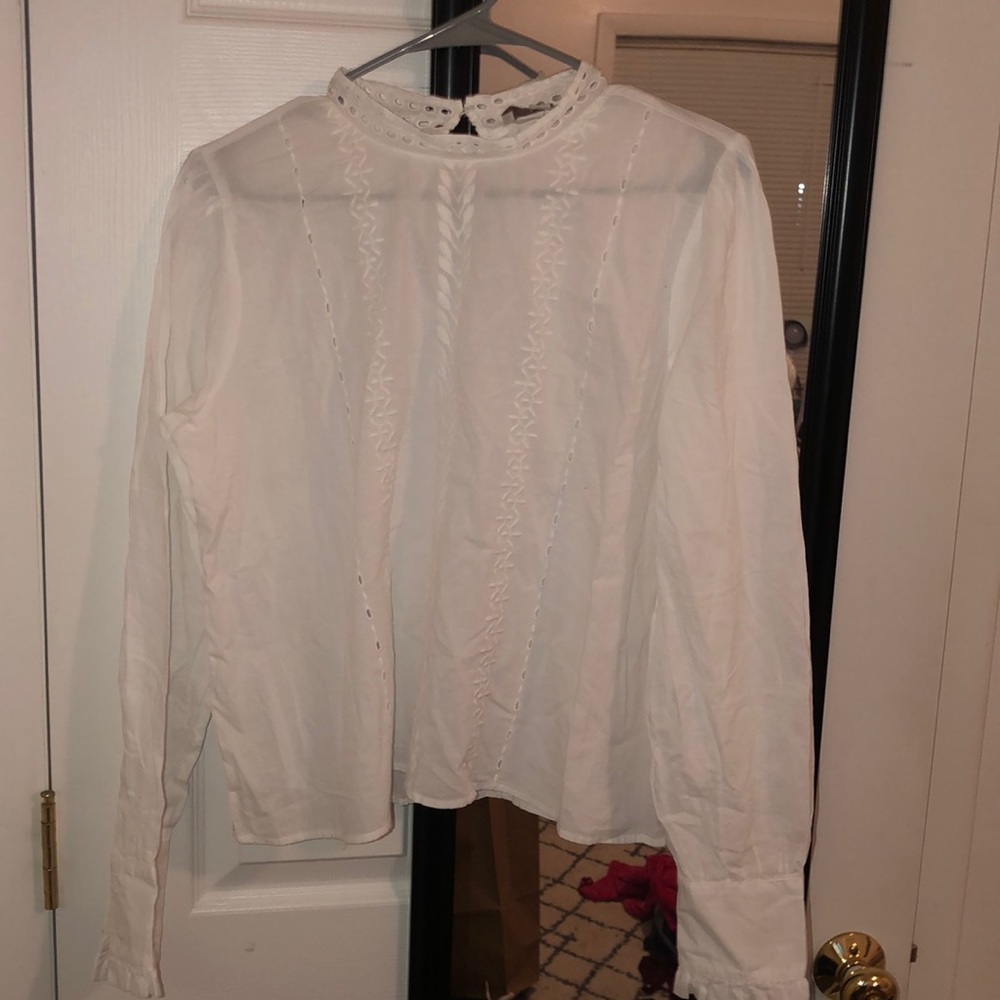 High neck dress blouse